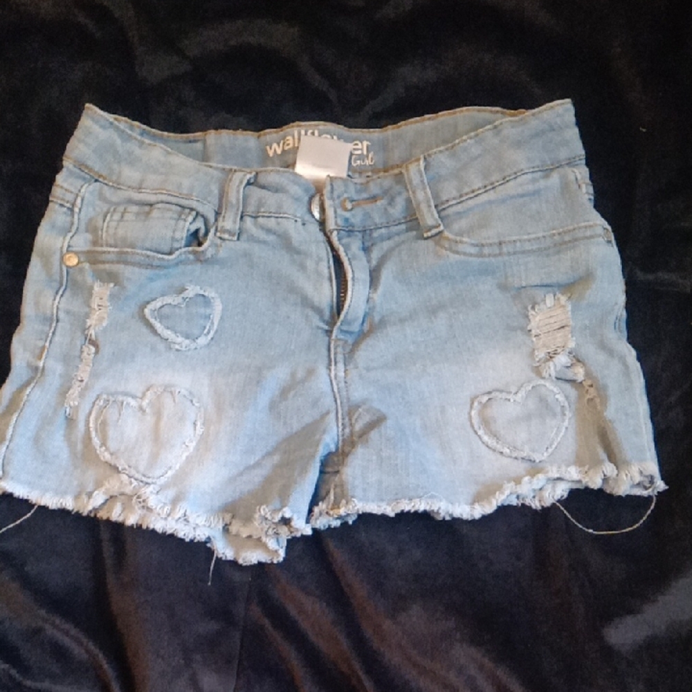 Wallflower Women's Blue Denim Shorts